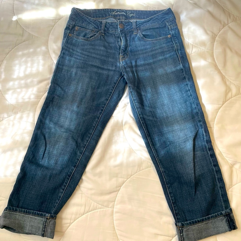 American eagle cropped jeans